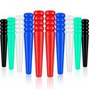 60 Pieces Plastic Cribbage Pegs Tapered Board Pegs Replacement for Cribbage Traditional Board Game, 5 Colors