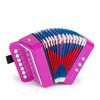 Kids Toy Accordion with 7 Vocal Keys. Portable Mini Musical Instrument with Easy to Carry Back Strap included. Ideal for Kids 3+ Purple