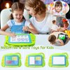 AiTuiTui Magnetic Drawing Board Mini Travel Doodle, Erasable Writing Sketch Colorful Pad Area Educational Learning Toy for Kid/Toddlers/Babies with 3 Stamps and 1 Pen (Green)