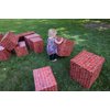 Play Blox - Building Block Stickers for Cardboard Boxes – Reuse Packages and Make your own Toys! 18 Self Sticking Sheets to Build Castles, Forts and Play Houses. Keep Children Entertained for Hours!