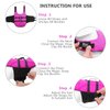 Ripstop Dog Life Jacket Shark Life Vest for Dogs, Safety Lifesaver with High Buoyancy and Lift Handle for Small and Medium Breeds（Rose Red S）
