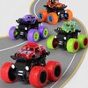 AHYCS Monster -Truck -Toys, Friction Powered Monster Trucks for Boys, Push and Go Vehicles Toy for Kids, Inertia Vehicle, Stunt On-Road Vehicle, Great for Birthday Party Gift for Boys Girls (Red)