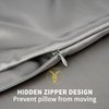 ZIMASILK 100% Pure Mulberry Silk Pillowcase for Hair and Skin Health,Soft and Smooth,Both Sides Premium Grade 6A Silk,600 Thread Count,with Hidden Zipper,1pc(Standard 20''x26'', Gray)