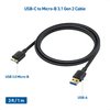 Cable Matters Short Micro USB 3.0 Cable 3 ft (External Hard Drive Cable, USB to USB Micro B Cable) in Black, Compatible with Seagate, LaCie, Toshiba, Samsung, Western Digital/WD External Hard Drive