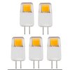 CBconcept UL Listed, G4 LED Light Bulb, 5 Pack, Epistar COB 1.7 Watt, Dimmable, 220 Lumen, Pure White 6000K, 360 degree Beam Angle, 12 Volt, 20W Equivalent, G4 Bi Pin Base Halogen Replacement Bulb