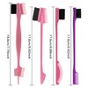 8 Pieces Hair Styling Comb Set Teasing Rat Tail Brush for Edge&Back Brushing, Combing, Slicking Hair for Women (edge control brush-8pcs)
