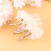 Mobestech Rhinestone Crown Hair Clip for Girls Princess Crown Hair Pin Crystal Tiara Bobby Pins Princess Tiara Hair Barrette for Kids, Beige