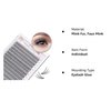FLOMAZE 20D Lash Clusters, Individual Lashes 240pcs Faux Mink Lash Clusters Natural Handmade Cluster Eyelash Extensions C Curl 0.07mm Thickness False Lashes (10/11/12/13/14mm)