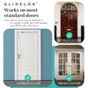 4 Pack – GlideLok Child Safety Door Top Lock | Adults Can Operate from Either Side | Works on Interior & Exterior Doors | for Elderly Caregivers, Toddler Parents