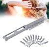 ZJchao 12Pcs Volumizing Hair Root Clip Hair Perm with Hollow DIY Curler Clamps and Hair Styling Rollers, Gray