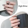 GAOY Metallic Silver Gel Nail Polish Art Liner, 8ml 3D Mirror Chrome Effect Colors Metal Silver for Nail Paint Design with Thin Brush DIY French Manicure and Pedicure at Home