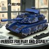 WULOBOOI WW2 Army 2A7 Tank Toys Building Blocks Set, Adult Collectible Tanks Model to Display, 352 Pieces Educational Construction Toys Gifts for Military Fans Boys Kids 8 9 10+