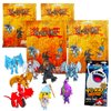 Screen Legends Yu-Gi-Oh Figure Hanger Mystery Party Favors Set – Bundle with 4 Yu-Gi-Oh Mystery Blind Bags and More | Yu-Gi-Oh Mystery Toys for Kids