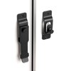 INIRET 2 Packs Barn Door Latches，4.33”x 3.23” Stainless Steel barn gate flip Door Latch Bi-fold Door Lock (Matte Black_2 Pack)