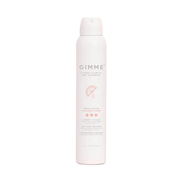 Gimme Beauty - Citrus Clarity - Natural Care Dry Shampoo with Rosemary, Orange, Mango, & Vitamins A, B6, C, & E - Texturizes & Lifts Hair - Free of Sulfates, Aluminum Starch, & Parabens (5 Oz)