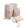Arimilk 20 Pack Soap Bags, soap saver bag，Natural Cotton Linen Soap Saving Bags Mesh Plastic Free Exfoliating Foaming and Drying Shower Soap Holder (Cotton Knotting)