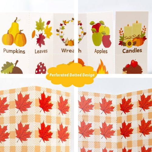 Fall Bingo Game for Kids 24 Players Happy Harvest Thanksgiving Party Game Supply