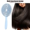 Hair Detangling Brush, Round Soft Straightening Vented Brush Faster Blow Drying for Women, Salon Styling Hair Brushes Detangler Hair Comb for Curly Straight Wet Dry Hair