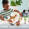 JOYIN Dinosaur Toys with Activity Play Mat & Storage Cage, 19 PCS Realistic Dinosaur Figures & Trees for Toddlers, dinosaurPlayset Toys for Kids Ages 3-5, Dinosaur Toys for Boys and Girls Gift