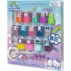 Townley Girl Hello Kitty and Friends Peel-Off Nail Polish Set with Glittery Shimmery & Opaque Colors & Nail Accessories for Girls Ages 3+ For Parties & Makeovers, 18 Pc Set