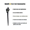 Handmade Buffalo Horn Hair Fork, Chopstick Hair Pins for Long Hair, Chignon, Accessories, Anti-Static Pocket Hair Stick, Gift For Women Mom Wife Daughter Girl, Mothers Day, Birthday (Camellia)
