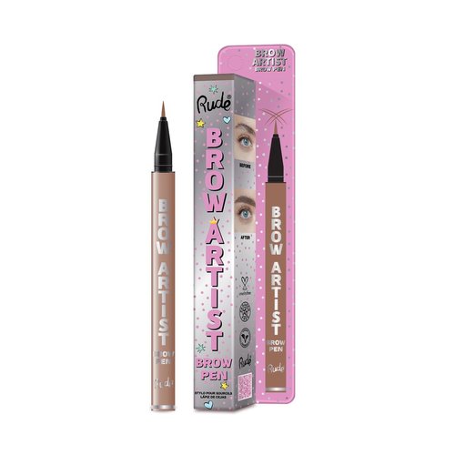 Rude Cosmetics Brow Artist Brow Pen - Hazel for Women - 0.018 oz Brow Pen