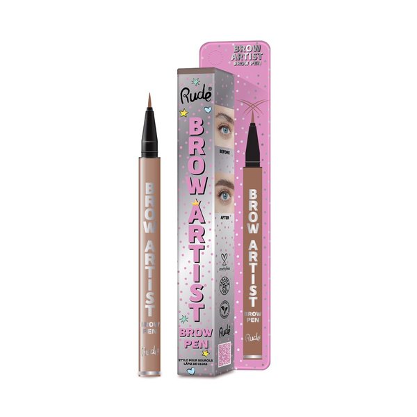 Rude Cosmetics Brow Artist Brow Pen - Hazel for Women - 0.018 oz Brow Pen