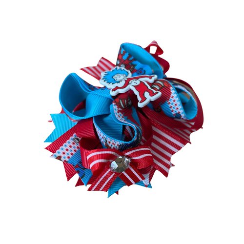 Thing 1 Thing 2 Inspired Hair Bow Set by Inspired Bows