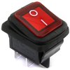 E-outstanding 2 PCS ON/Off 4 Pin 2 Position Boat Rocker Switch with Red Indicator Light Waterproof 16A/250V 20A/125V AC