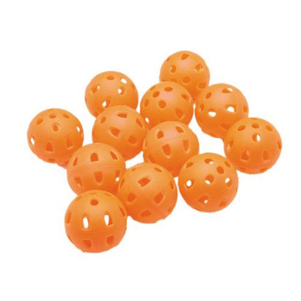Plastic Practice Golf Balls (12 Count, Orange)