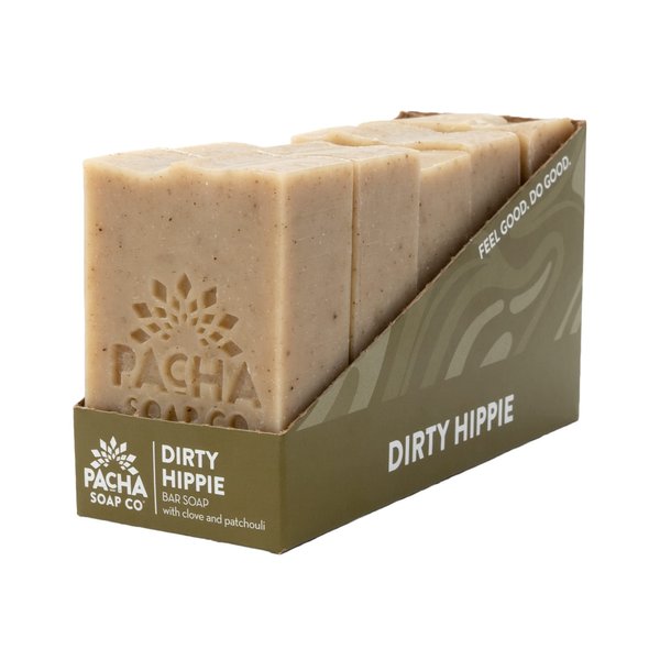 Pacha Soap, Dirty Hippie Bar Soap, 4 Oz (Pack of 5)