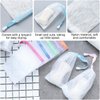 20 PCS Multicolor Exfoliating Mesh Soap Saver Pouch Bag Sack Bubble Foam Net Bags with Drawstring Soap Bags Face Cleansing Foaming Nets for Shower Foaming, 4.7 x 3.5 inche Easy to Clean,Cleansers