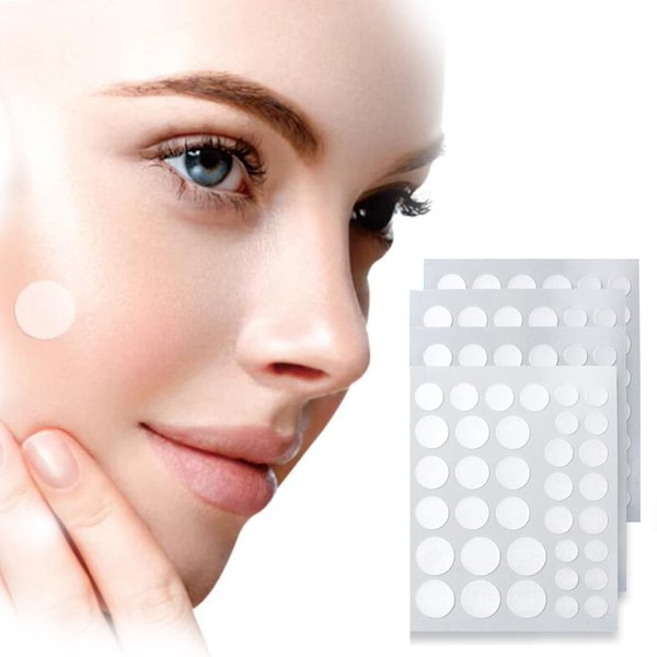 72Pcs Pimple Patches Dots Assorted Sizes Transaparent Circle-Shaped Face Acne Pimples Patch Dot Covers