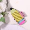 Back To School Hair Claw Clips for Women Girls Teacher Appreciation Hair Clips Yellow Pencil Claw Clips for Thick Thin Hair Strong Hold Claw Clips Fun Hair Accessories 1 PCS