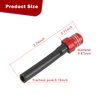 GKmow 2 PCS Car Fuel Tank Cap Breather Cap, 2.75" x 0.47" CNC Alloy Gas Tank Valve Breather Hose with Steel Balls, Safety Protection Accessory, Suitable for Cars, Motorcycles, ATVs (Black & Red)