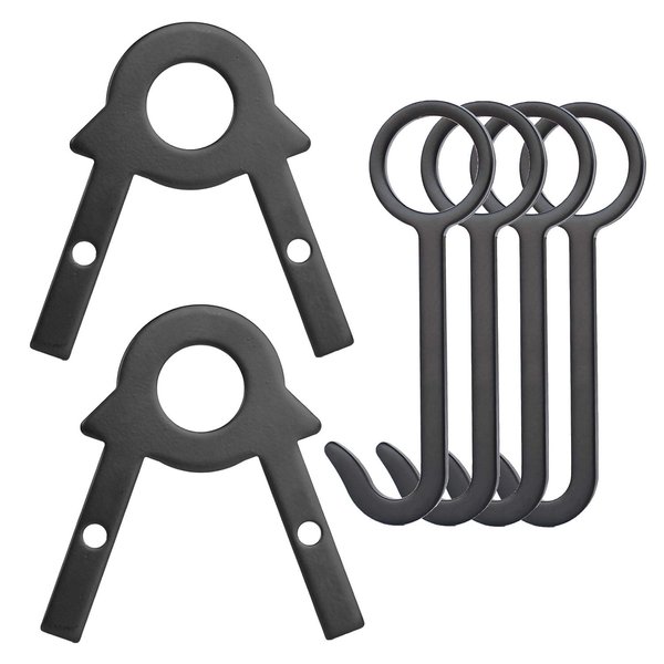 AZOART Target Stand Kit - Shooting Target Hanging Hook AR500 Steel Target Holder DIY Pipe Target Assembly Stands Metal Gong Target Hanger