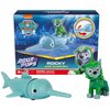 Paw Patrol, Aqua Pups Rocky and Sawfish Action Figures Set, Kids Toys for Ages 3 and up