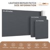 ONine Leather Repair Patch，Self-Adhesive Couch Patch，Available Anti Scratch Leather 5”X7.9”(12.7cm x 20cm) Peel and Stick for Sofas, Car Seats Hand Bags Jackets(Grey 2.0)