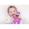 June Garden 9" My First Doll Hazel - Soft Plush Baby Doll with Rattle - Purple Outfit