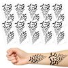 Bat Temporary Tattoos, Pack of 10 Halloween Bat Temporary Tattoos, Bat Face Tattoo Stickers Decals, 210x96mm Bat Stickers for Face, Halloween Face Tattoos for Costume Makeup and Parties