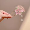 Metal Flower Hair Stick,2 PCS Floral Hairpin Hair Chopsticks Hair Clip Chignon Pin Hair Decor Hair Accessories for Women Girls 036#01