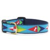Animal World Sail Flags Dog Collar - Medium