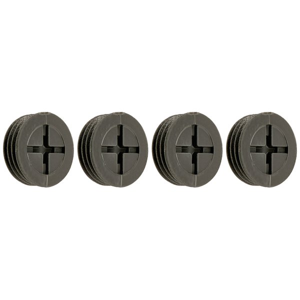 Hubbell-Bell CP450S Metallic Closure Plug Weatherproof Accessories, 1/2-Inch Thread , Gray, 4 per Polybag