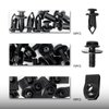 Qboonpt 35PCS Engine Under Cover Splash Shield Body Bolts Screws, Bumper Guard Fender Liner Retainer Rivet Clips, 3 Sets U-Nut Hardware Kits, Replacement for G35 G37 FX35 FX45 (Black)