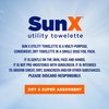 Sun X SPF 30+ Broad Spectrum Sunscreen Lotion Foil Pack Single Dose with Attached Dry Towelette, 50 Count