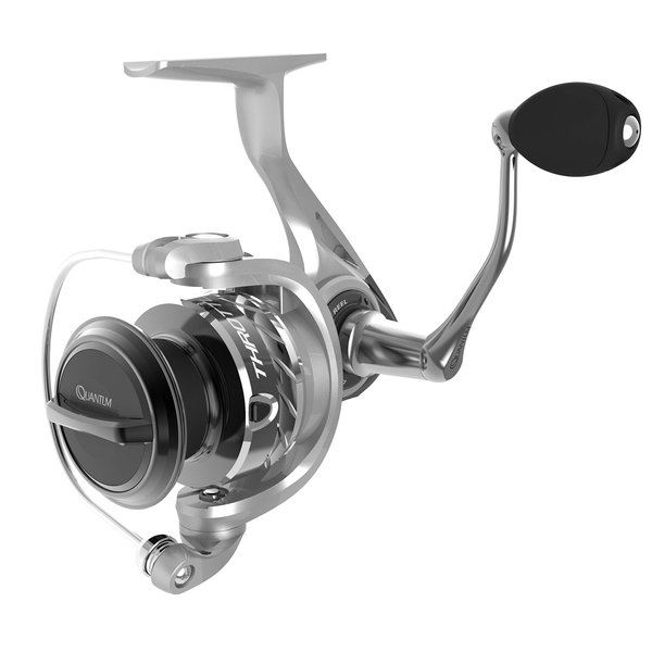 Quantum Throttle II Spinning Fishing Reel, 11 Bearings (10 + Clutch), Continuous Anti-Reverse with Front-Adjustable Drag, Ultra-Smooth and Durable Gears, Clam Packaging