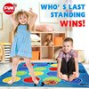 BRAINS UP Classic Twist Poses Floor Game, FunKidz Giant Mat Party Games for Kids Adults Bigger Size Family Indoor and Outdoor Activity for Boys Girls Gift