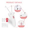 Facial Hair Remover, Electric Women Cordless Facial Threading Epilator Ladies Beauty Hair Remover USB Rechargeable Facial Trimmer Cotton Threading Hair Shaver