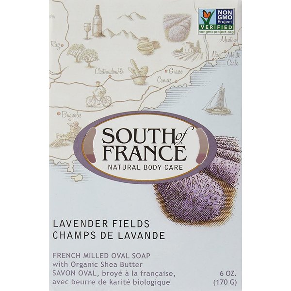 South Of France Natural Lavender Fields Bar Soap, 6 Oz, 20009