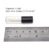 Honbay 10PCS 1.2ml Mini Reusable Clear Empty Lip Gloss Containers Travel Empty Lip Gloss Bottle Tube Vials for Lipstick Samples, Lip Balms